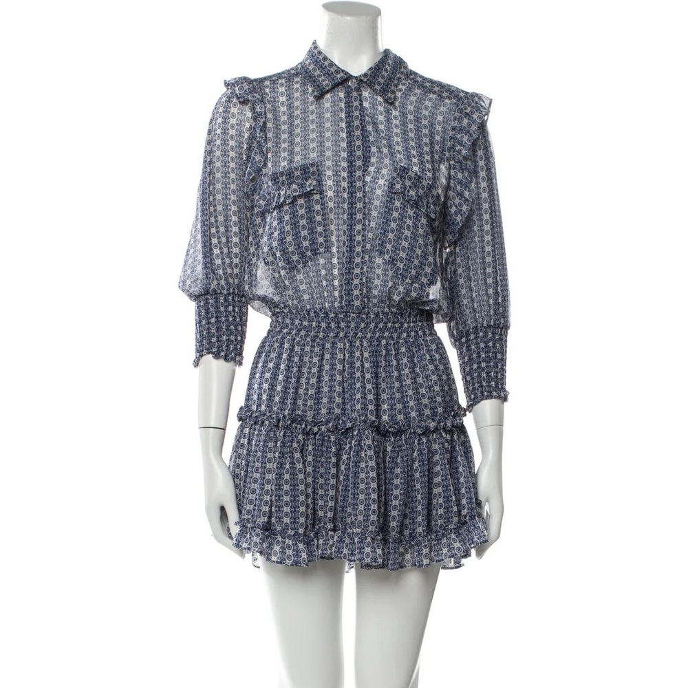 MISA Los Angeles Printed Mini Dress (XS)